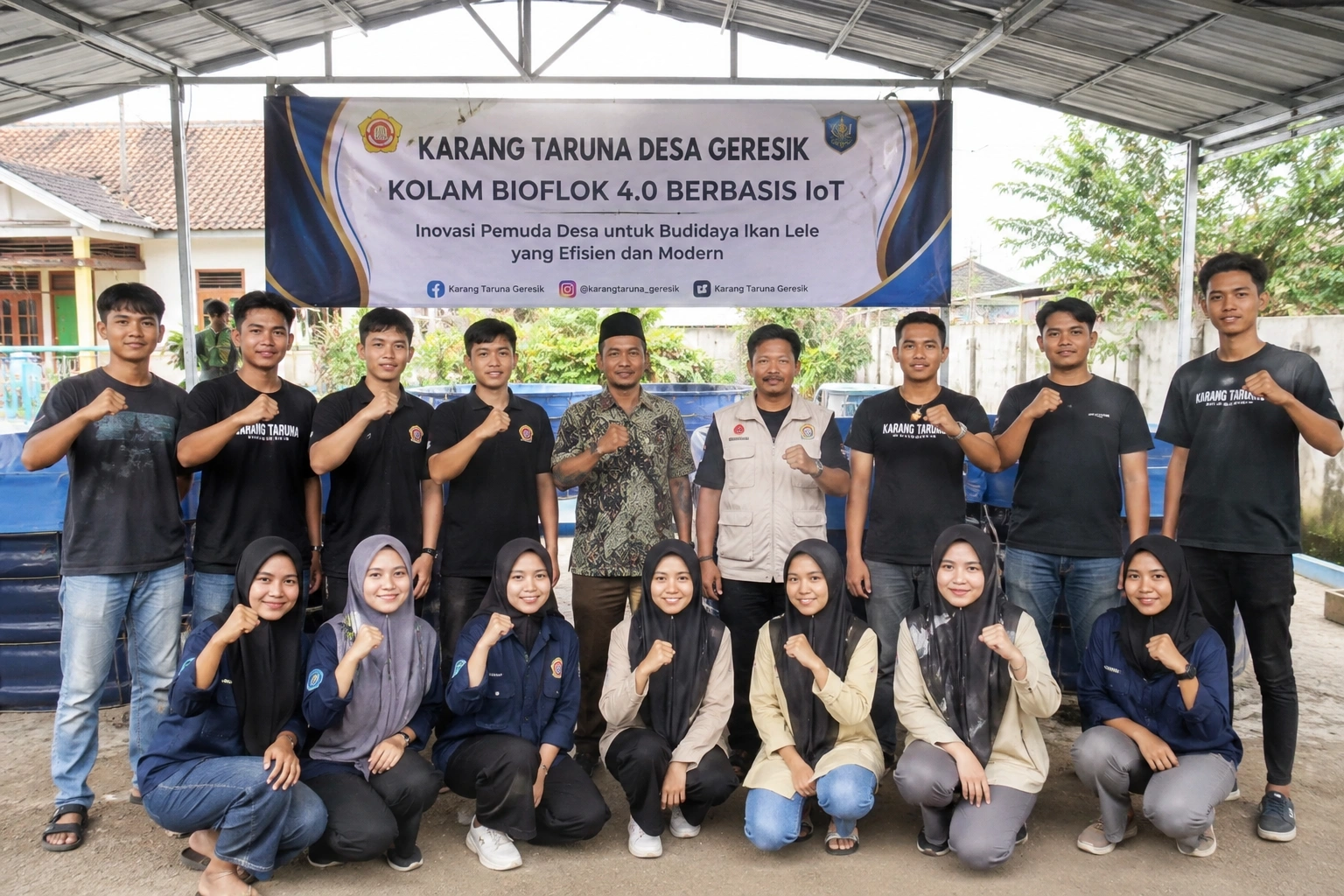 Karang Taruna Desa Gersik Kembangkan Bioflok 4.0 Berbasis IoT dan Produk Olahan Lele